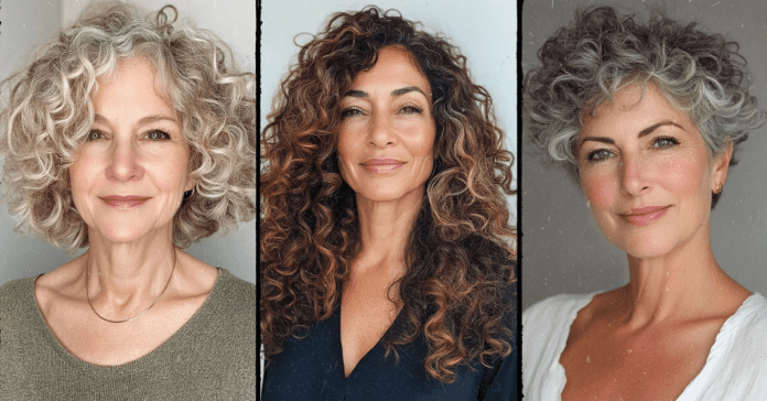 Curly Hairstyles for Women Over 60